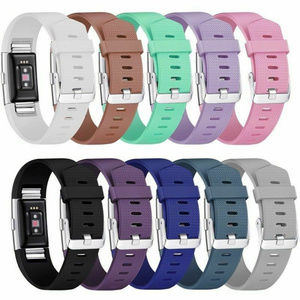 10 Pack Fitbit CHARGE 2 Replacement Silicone Bands